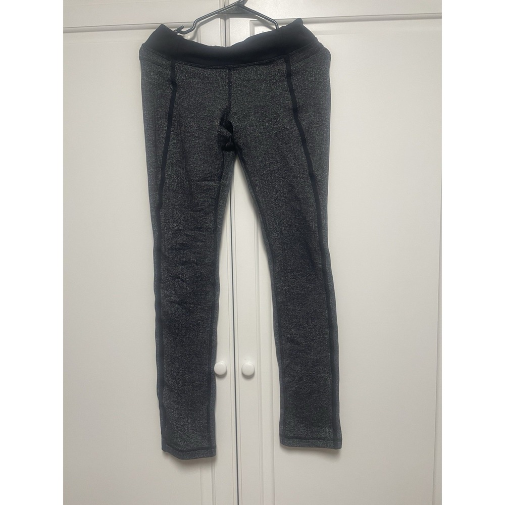 Lululemon Leggings Gray and Black Size 8